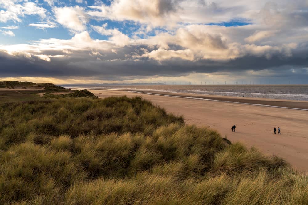 Formby beach on a windswept December day