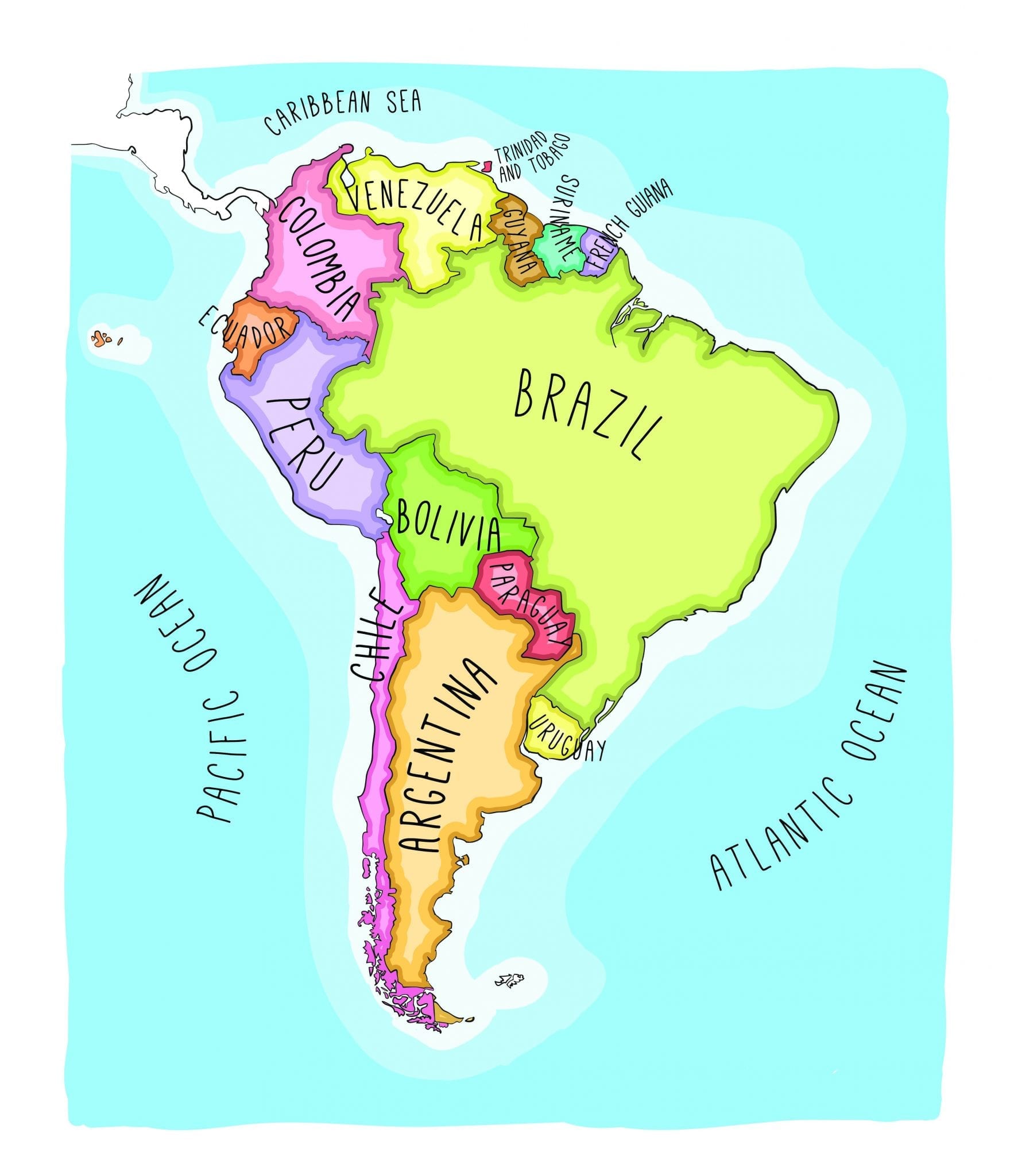 Map of South America and South America Facts Best Hotels Home