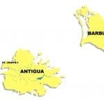 Administrative map of Antigua and Barbuda