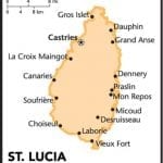 St. Lucia Country Map