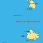 Vector map of Antigua and Barbuda