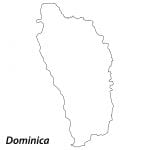 blank map of Dominica
