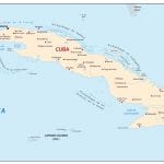 Detailed map of Cuba