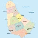 barbados administrative map