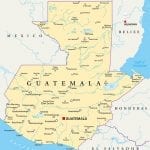 detailed map of Guatemala