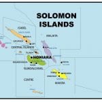 Administrative map of Solomon Islands