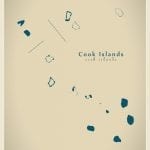 Modern Map - Cook Islands