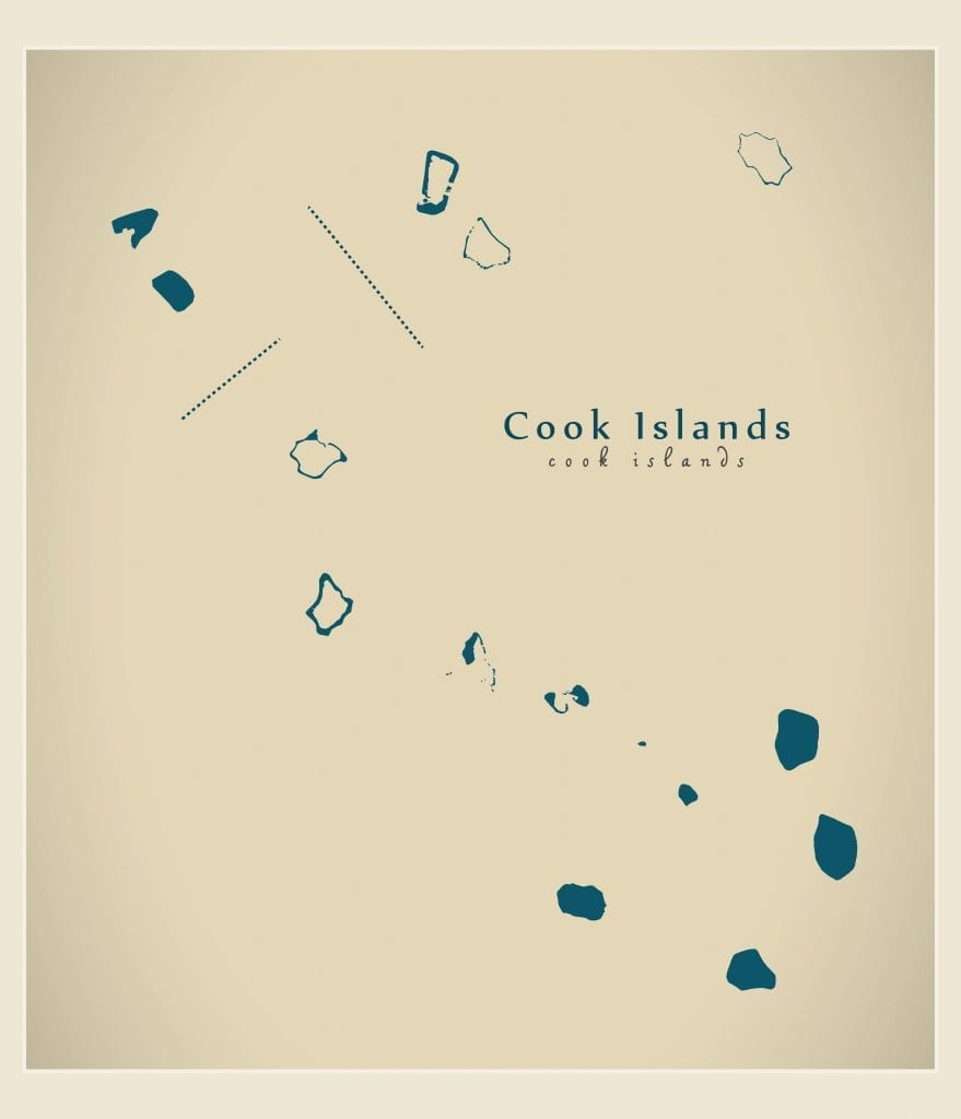 Modern Map - Cook Islands