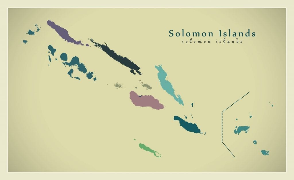 Solomon Islands Map Provinces