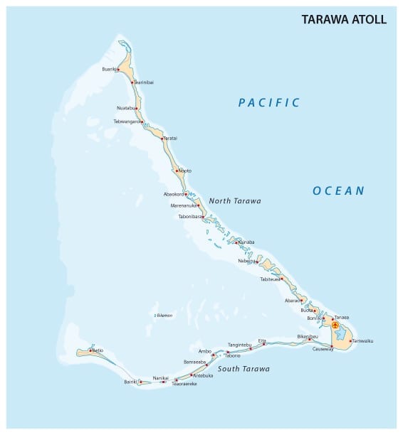Tarawa atoll Kiribati