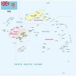 detailed map of Fiji