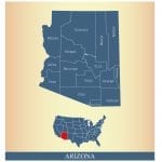 Arizona Map with counties