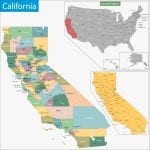 Detailed Map of California