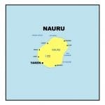 Map of Nauru country