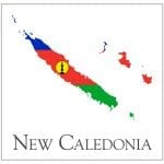 New Caledonia Map Flag