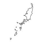 Outline Map of Palau