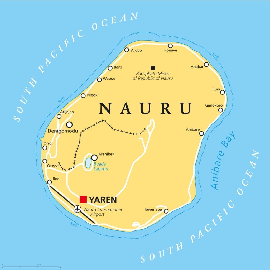 Political Map of Nauru