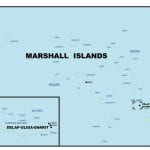 Simple map of Marshall Islands