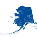 Map of Alaska counties