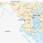 Map of Maryland and Delaware