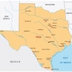 Map of Texas cities