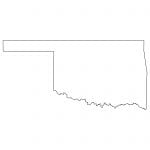 Blank Outline Map of Oklahoma