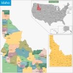 Detailed Map of Idaho