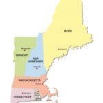 Map of New Hampshire and surrounding states