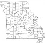 Missouri map with counties