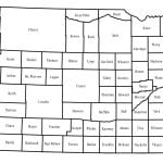 Nebraska map with counties