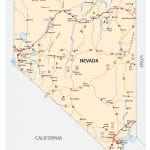 Road Map of Nevada