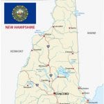 Road map of New Hampshire