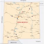 Road map of New Mexico