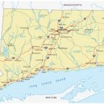 Road map of connecticut