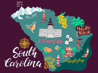 Tourist Map of South Carolina