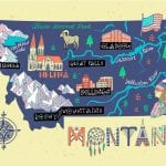 Tourist map of Montana