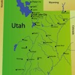 detailed map of Utah