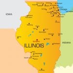 Map of Illinois cities