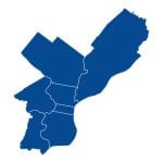 Map of Philadelphia area