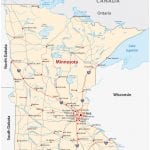 Road Map of Minnesota