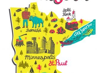 Tourist Map of Minnesota. Travel and Attractions