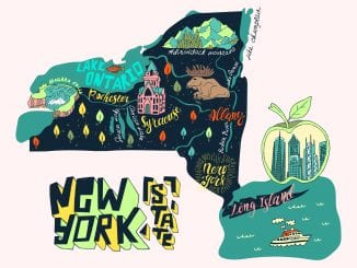 Tourist Map of New York State