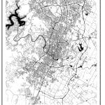 vector map of the city of Austin, Texas