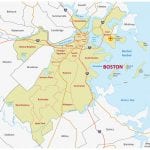 Detailed Map of Boston Massachusetts Area