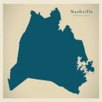 Nashville Tennessee city map
