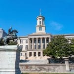 The Tennessee State Capitol Building in downtown Nashville