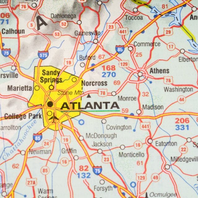 Map of Atlanta Georgia Area | What is Atlanta known for? - Best Hotels Home