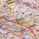 Map of Fresno, ca and surrounding area