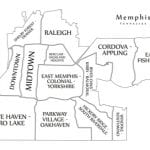 Map of Memphis neighborhoods