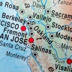 Map of Sacramento and surrounding cities